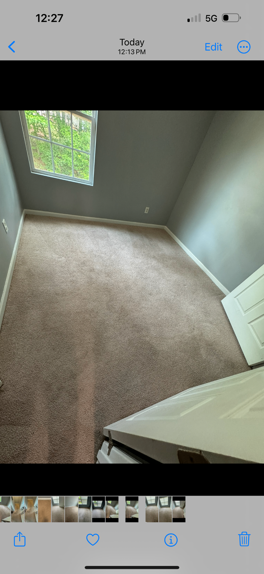 Deep stain & traffic removal — after
